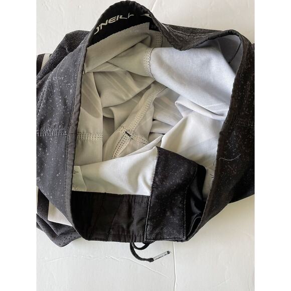 O'Neill Hyperfreak Mens Charcoal Board Shorts Outdoor Size 28 Polyester Preowned - Picture 12 of 12